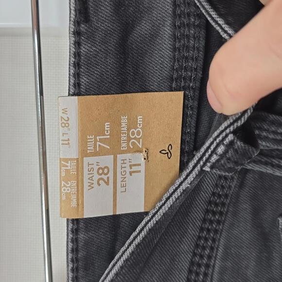 NWT Prana Washed Black Jean Shorts Size 28 - Picture 3 of 5